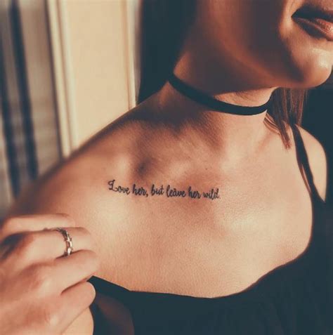 attractive female unique collar bone tattoos|43 Jaw